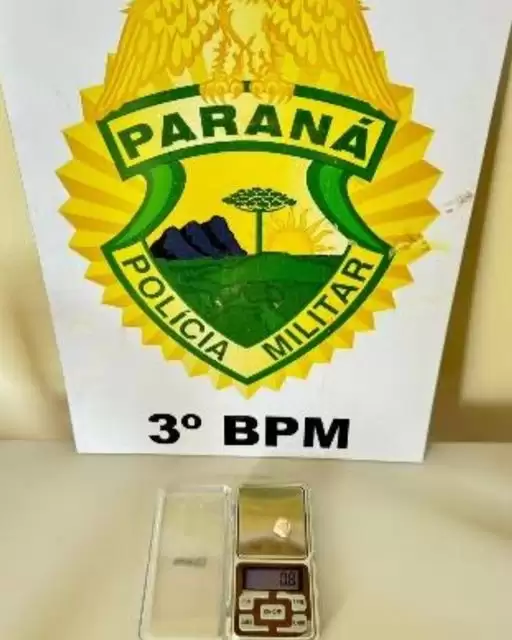 Policia Militar de Coronel Vivida faz apreensão de drogas para consumo