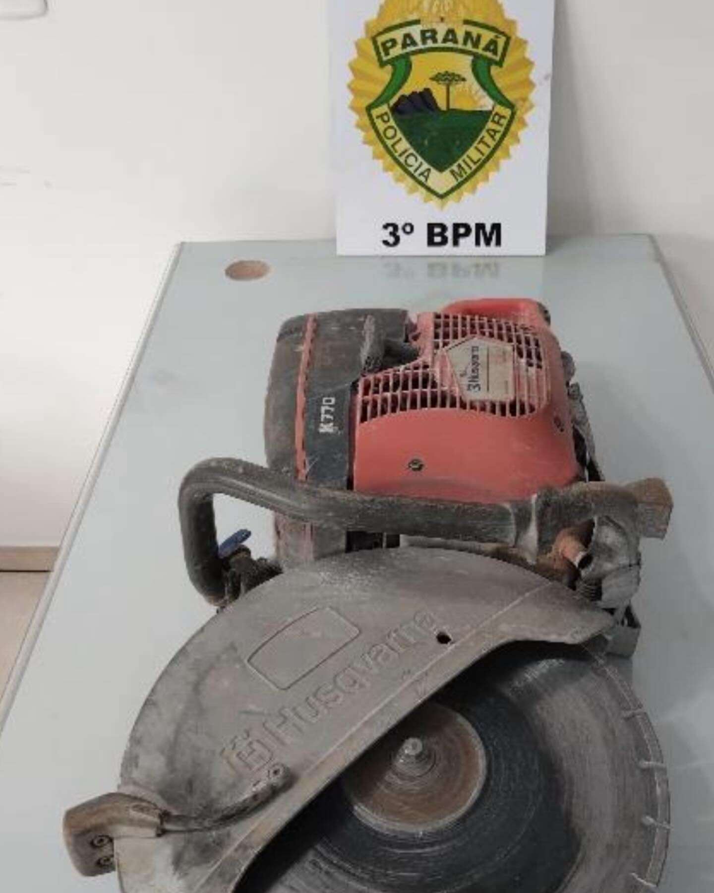 Furto de cortadora de concreto é solucionado pela PM em Coronel Vivida