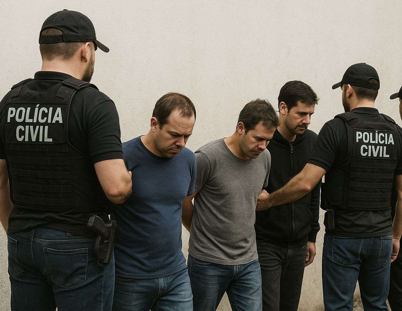 Polícia Civil prende três homens por crimes contra o patrimônio